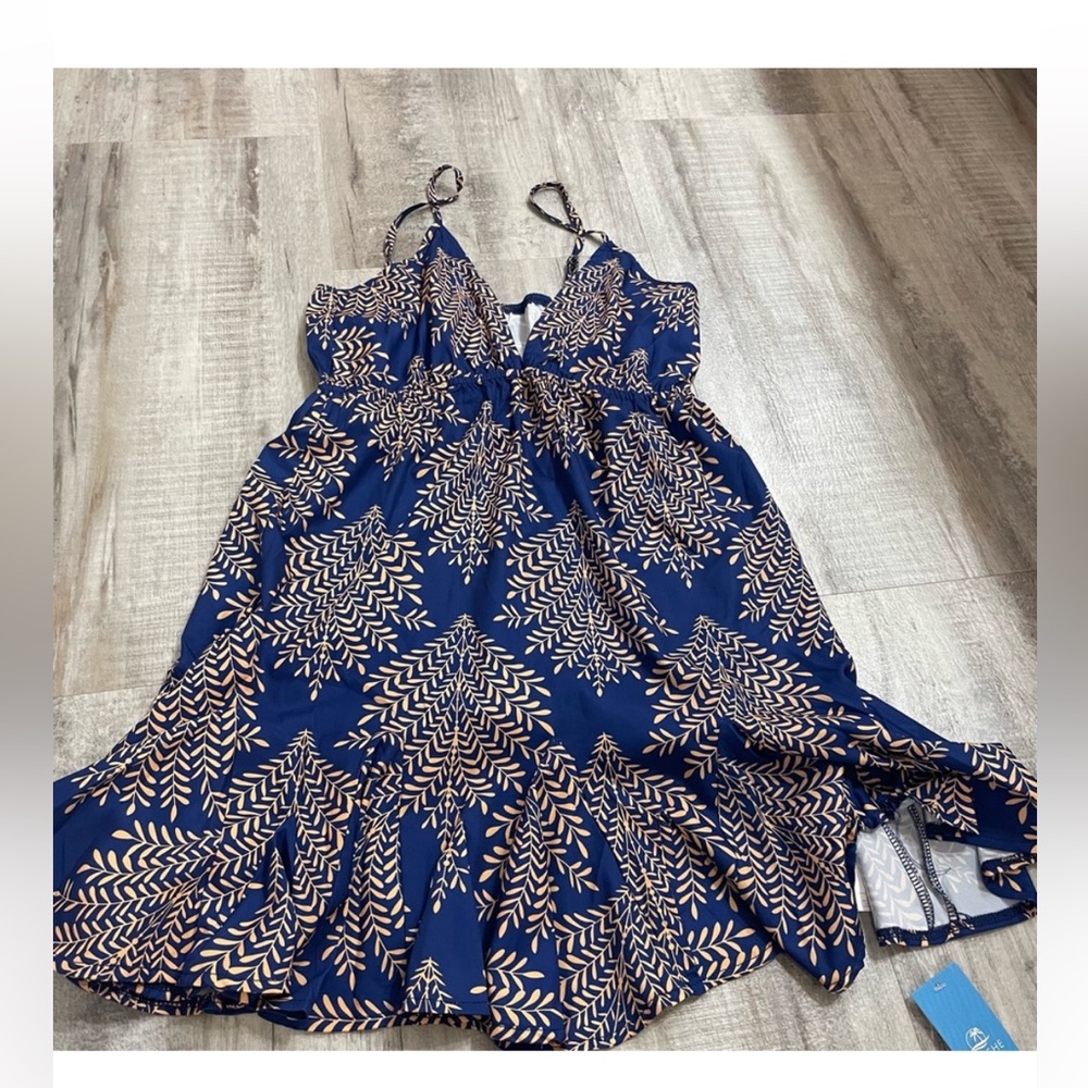 Cupshe Geo Print V-Neck Mini Dress Small